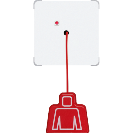 Jung NRSCD0834ZTWW emergency call system pull switch, CD series, alpine white