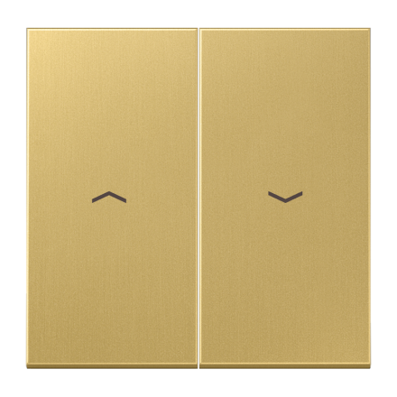 Jung ME2995PC rocker switch 2-way, with arrow symbols, brass, LS series, brass classic