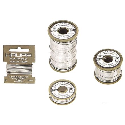 HAUPA 160012 solder wire Ø1.5mm 100g with flux 60%