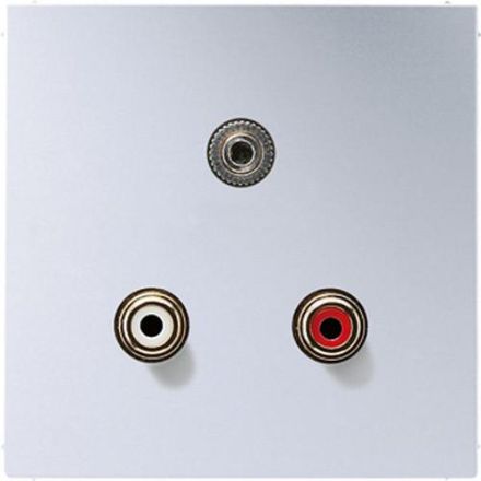 Jung MAAL1011 Multimedia connection system Cinch audio / mini jack 3.5 mm, LS series, aluminum