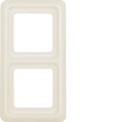 Berker 1329 frame with seal white, glossy wg UpIP44