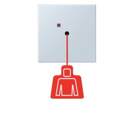 Jung NRSLC0834ZT209 emergency call system pull switch, LS series, outremer pale ( LC32023 )