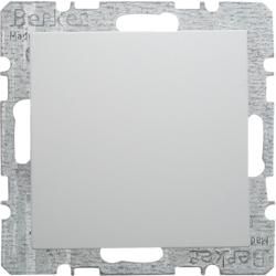 Berker 6710091909 Blind cover with central piece polar white matt Berker S.1/B.3/B.7