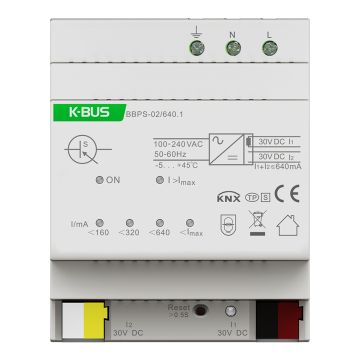 GVS 88188162 KNX power supply | 640mA with 30V additional voltage