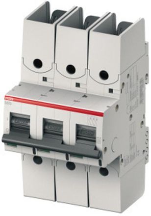 ABB Stotz-Kontakt S803S-B6-R, high-performance circuit breaker 6A,B,415VAC=Icu 50kA,3P ring cable lug connection, 2CCS863002R0065