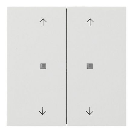 GIRA 5174112 KNX touch sensor surface switch | 2-way, 4 arrows | pure white glossy