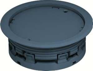 OBO Bettermann ULA/DB blind iron grey underfloor cable outlet, 7407898