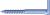 Reisser 000158S021-052040S-1 L-hook RN 0158, PH drive, wood thread, 5.2 X 40, steel, galvanized, blue pass., packed 25 a