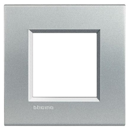 Bticino LNA4802TE Light frame TECH 2-module, (aluminium)