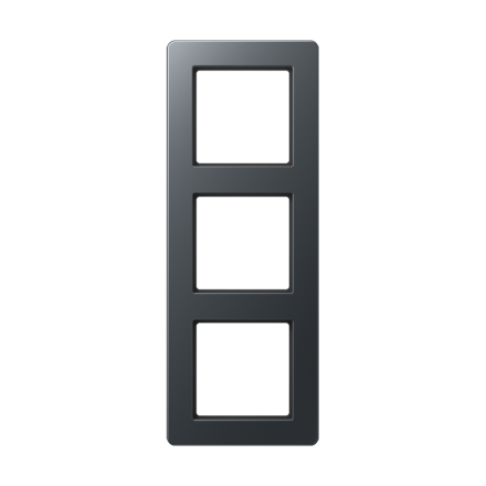 Jung AF583BFANM frame 3-way, vertical and horizontal mounting, thermoplastic painted, A FLOW, matt anthracite