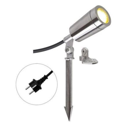 EVN L65102353D Schuko plug EDS IP65 5W 3000K LED garden spotlight