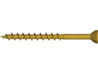 Reisser 009216S122-0420454-1 floorboard screw, Flaseko with milling cutter, TX, TG, coarse thread, 4.2 x 45, steel, galvanized, yellow, 1x sliding, pack of 200