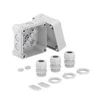 OBO Bettermann X02 TG M20 LGR terminal block 95x95 light cable junction box, 2005222