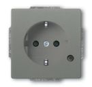 Busch-Jaeger 20 EUCBL-803 SCHUKO® socket insert, with LED control light, metallic grey