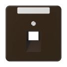 Jung CD569-1NAUABR cover for IAE/UAE connection boxes 1 x 8-pin, with label field, thermoplastic, CD series, brown