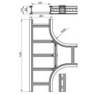 Unex 67438-04 grey RAL7035 135x400 R300 U23X T-branch