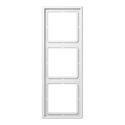 Jung LS983WW frame 3-way, vertical and horizontal mounting, Duroplast, LS 990, alpine white