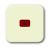Busch-Jaeger 2509-212 rocker switch, with red dome white