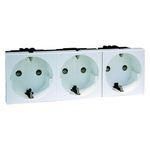 Hochköpper 00414911 D 6213.02 EMS SI 3-way pure white socket SCHUKO