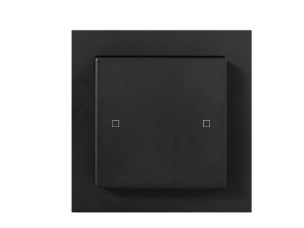 MÜLLER TS 57.00 knx2TS KNX touch sensor | 2-way, 2 x neutral, inputs & outputs | jet black | 55x55 mm