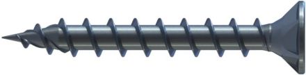 Reisser 029390S221-05004004-1 DNS plus wood construction screw, Flaseko, SIT®, coarse thread-VG, SPI point, ETA, 5.0 x 40, steel, galvanized, blue, 2x sliding, pack of 200