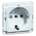 Hochköpper 00621311 D 6711.70 SI aluminum-painted socket SCHUKO