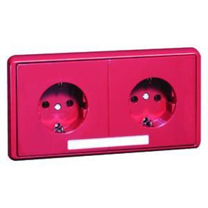 Hochköpper 00797811 D 95.6512/3.36 NA 2-way ruby red socket SCHUKO