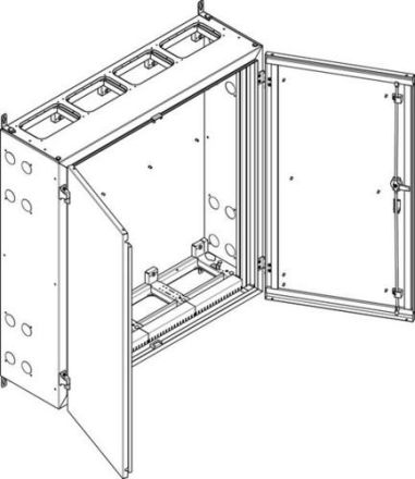 ABN protective insulated IP55 1090x1140x340mm wall housing (NT47P)