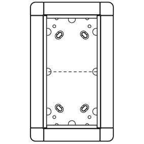 Ritto 1881220 flush-mounted frame 2 module slots, silver