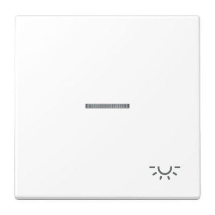 Jung LS990KO5LWWM rocker switch 1-way with light guide, symbol light, LS series, snow white matt