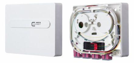METZ CONNECT 1501171E04HC OpDAT ADT 4xSC-S violet OM4 pure white data connection box