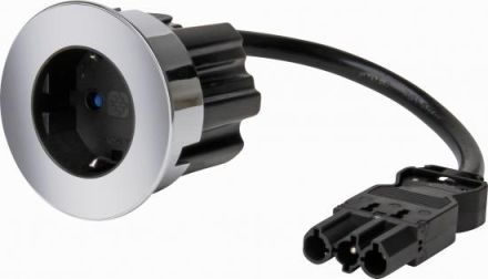 Kopp 939701016 VersaDOT stainless steel GST built-in socket
