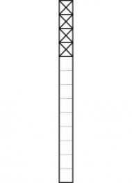 Siedle KS 613-4 W communication pedestal in white