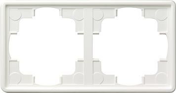 Gira 021240 2-way cover frame S-Color pure white