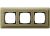 Gira 0213621 3-way cover frame ClassiX Bronze